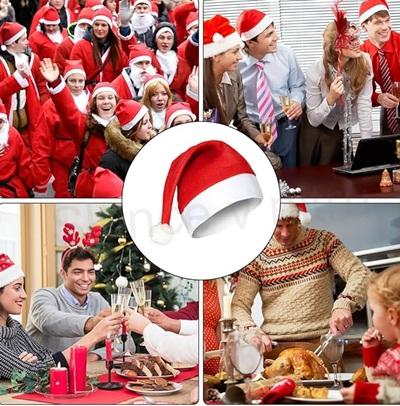 Vánoční čepice pro dospělé, děti 28 x 37 cm (E386)