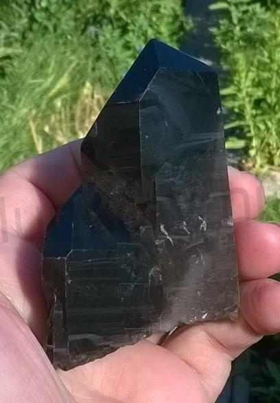 Záhněda, morion špice - srostlice 185g (Brazílie) (X959)