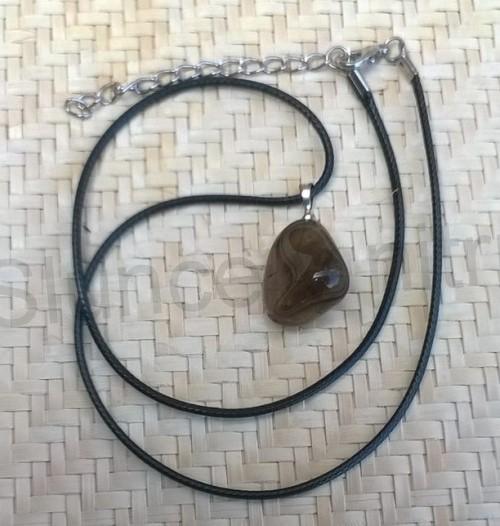 Náhrdelník přívěšek se záhnědou (X1189)
