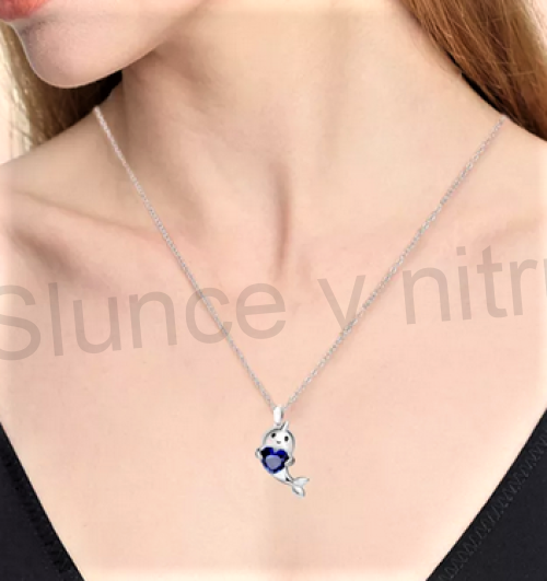 Náhrdelník s přívěškem tuleně (BD572)