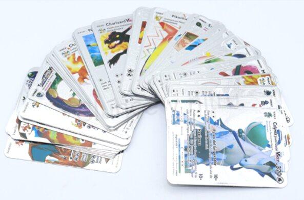 Pokémon stříbrná foliová karta 5 kusů v balení (D699)