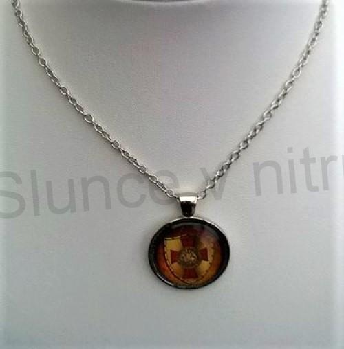 Náhrdelník s přívěškem templářský kříž (BD589)