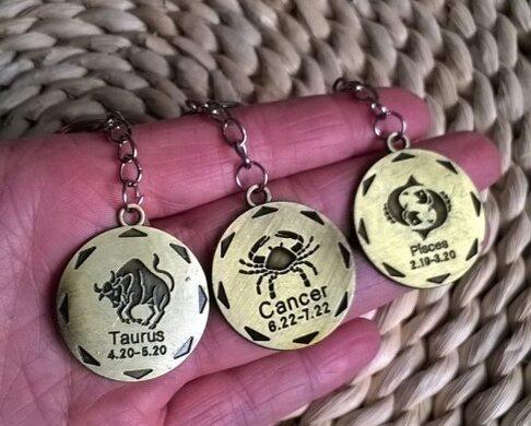 Klíčenka, přívěšek na klíče znamení zvěrokruhů lev (H387)