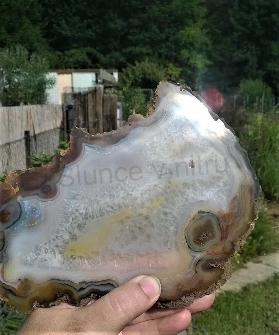 Achát plátek výběr 319 g - (Brazílie) (X1304)