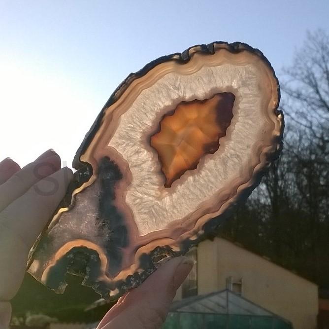 Achát plátek výběr 120g - (Brazílie) (X1440)