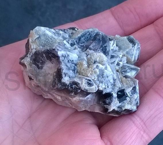 Drúza Morionu s ametystem 78 g (Česká Republika) (X1461)