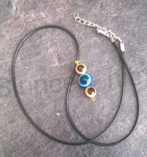 Náhrdelník s příveškem oka, Hamsa (BD650)