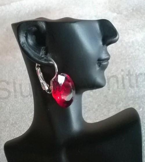 Visací náušnice s krystalem (BB738)