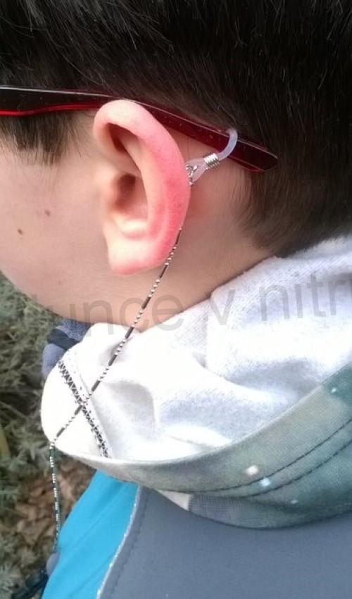 Řetízek na brýle černý (N142)