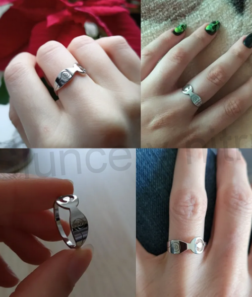 Prsten z nerez oceli Bohyně plodnosti platinový velikost 56 (BP405)