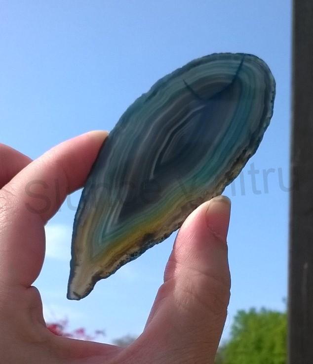 Achát plátek 36g - (Brazílie) (X1632)