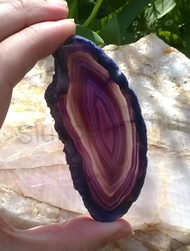 Achát plátek 34g - (Brazílie) (X1654)