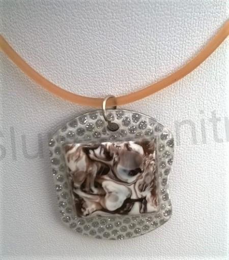 Souprava šperků s náušnicemi s čirými kamínky Ovál (BS117)