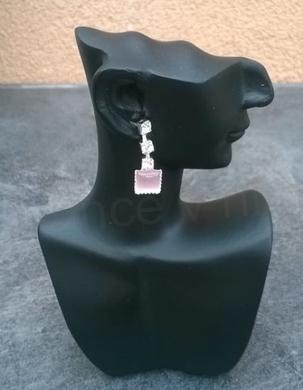 Minerální souprava šperků kočičí oko růžová (X1681)