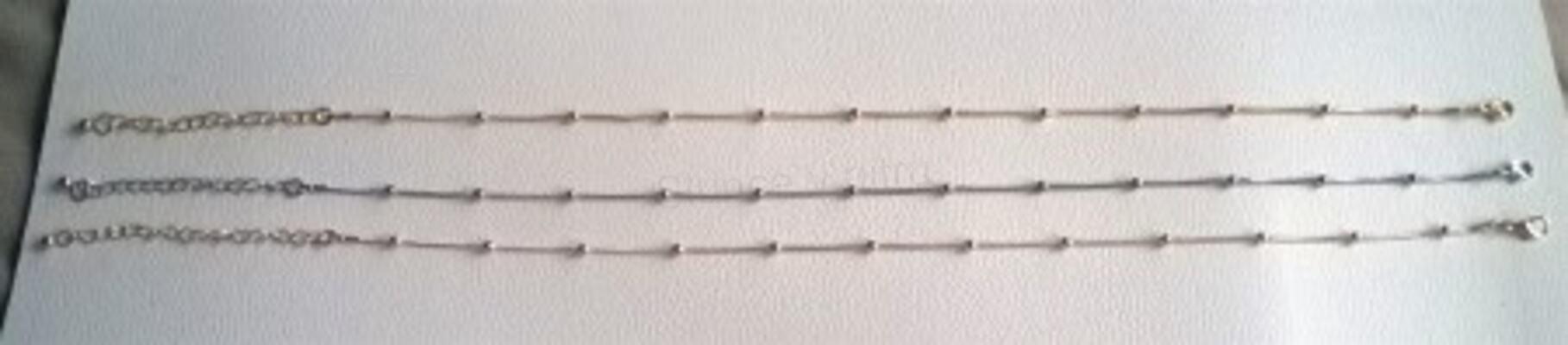 Náhrdelník choker řetízkový s kuličkami (BD731)