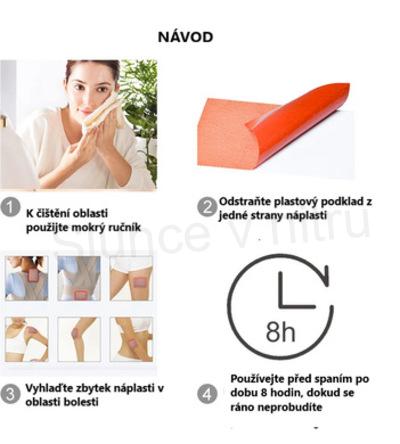 Originální náplast na extrakci čínského štíra jedu, a jiné pro úlevu od bolesti při revmatoidní artritidě a různé bolesti - 8 ks (F68)
