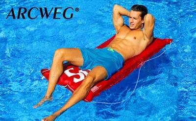 Pánské prodyšné plavky s kapsou na zip velikost 2XL (K572)