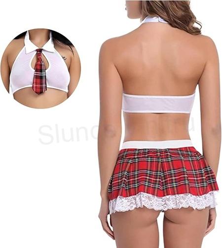 Dámský sexy studenský kostým, prádlo univerzální velikost (K654)