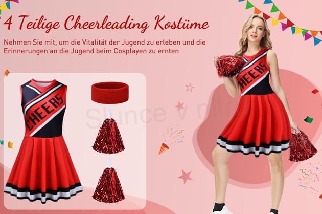 Kostým roztleskávačka s třásněmi velikost M (K657)