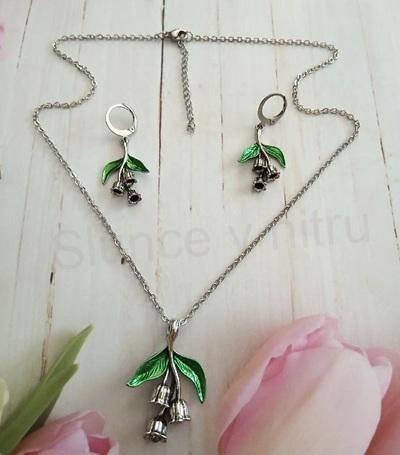 Souprava šperků konvalinka 3D (BS152)