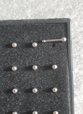 Piercing do nosu z chirurgické oceli 10 mm (BB117)