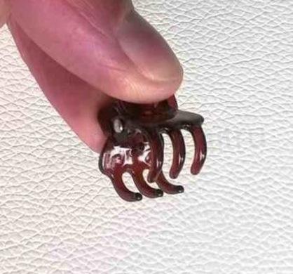 Mini skřipec do vlasů 1,2 x 1 cm, 4 kusy sada čirý (H10)