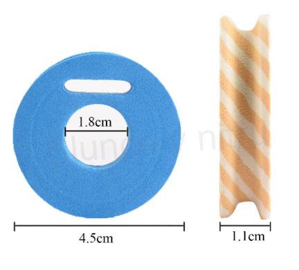 Zásobník na návazce 4,5 x 4,5 cm žlutý (R9)