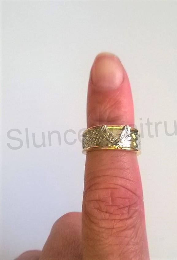 Pánský prsten s Orlem a nápisem uvnitř (BP82)