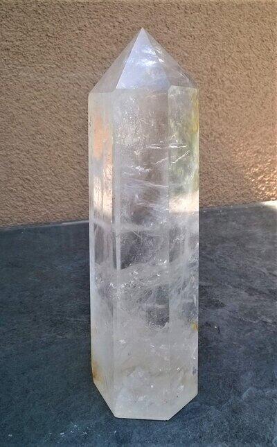 Křišťálová broušená špice s duhami 796 g (Brazílie) (X1067)