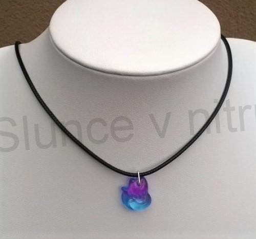 Náhrdelník Liška z Lampglas skla (BD601)