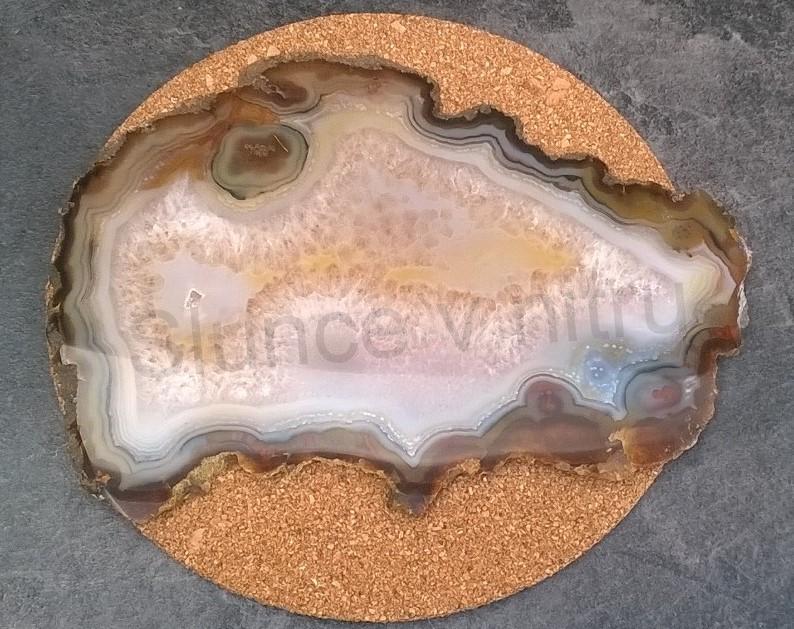 Achát plátek výběr 319 g - (Brazílie) (X1304)