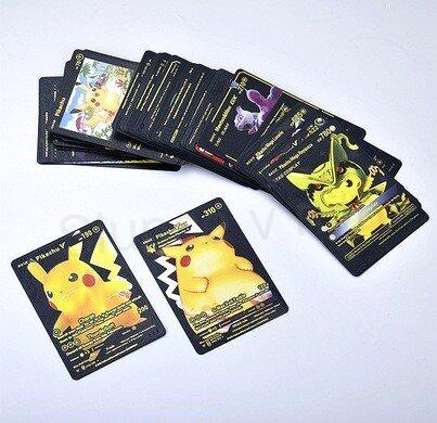 Pokemon černá foliová karta 5 ks/bal (D707)