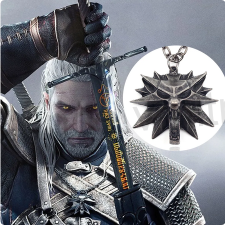 Náhrdelník Geralta s přívěškem Zaklínač - The Witcher Wild (BD615)