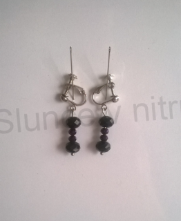 Náušnice klipsy swarovski elements šroubovací (BB230)