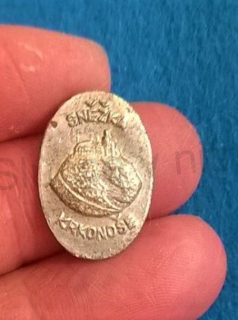 Turistický štítek na hůl - Sněžka Krkonoše (MB325)