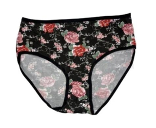 Dámské černé bambusové kalhotky velikost XL/2XL (K201)