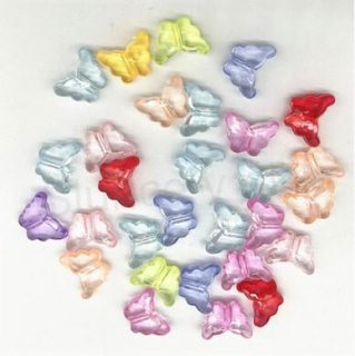 Plastový korálek motýlek 15 x 11 x 6 mm/ více barev (AC288)