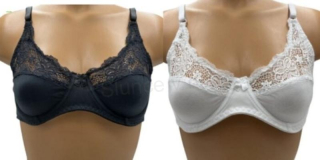 Dámská krajková podprsenka s kosticemi bez výstuže 105C (K205)