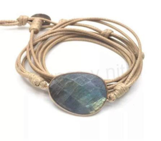 Minerální náramek labradorit (X1578)