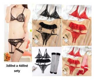 Krajkové sexy spodní prádlo - Set, sada (K208)