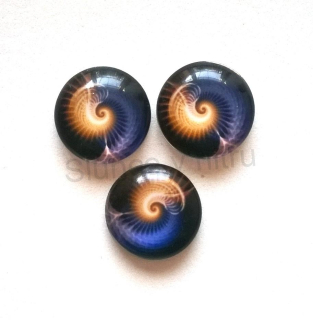 Kabošon kulatý - sklo 20 mm (AD124)