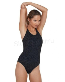 Sportovní dámské jednodílné plavky XL (K219)