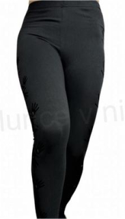 Dámské černé elastické legíny S/M (K224)