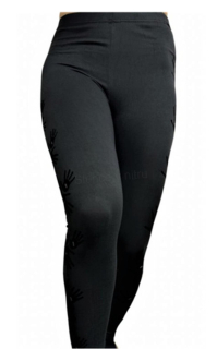 Dámské černé elastické legíny S/M (K224)