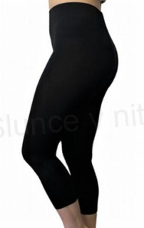 Dámské černé elastické legíny L/XL (K226)