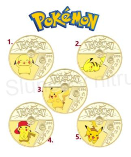 Pozlacená POKÉMON - mince (MA32)