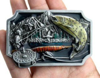 Rybářská přezka, spona na opasek (H448)