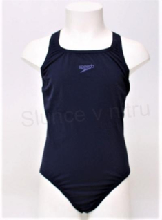 Sportovní dívčí jednodílné plavky 128 modré (W171)