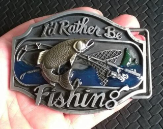 Rybářská přezka, spona na opasek (H449)