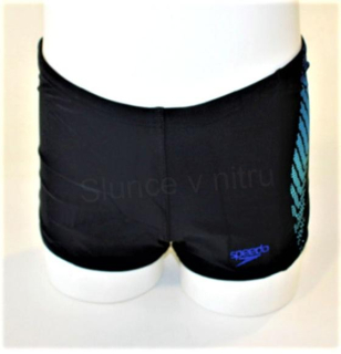 Sportovní chlapecké plavky 140 černo‑modré (W176)